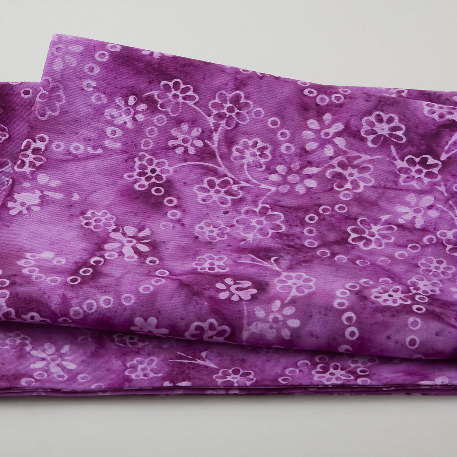 Java Batiks - Petite Blooms Purple 2 Yard Cut