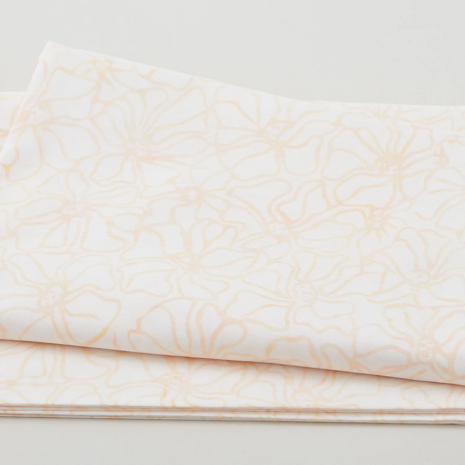 Java Batiks - Pressed Flowers Tan 2 Yard Cut