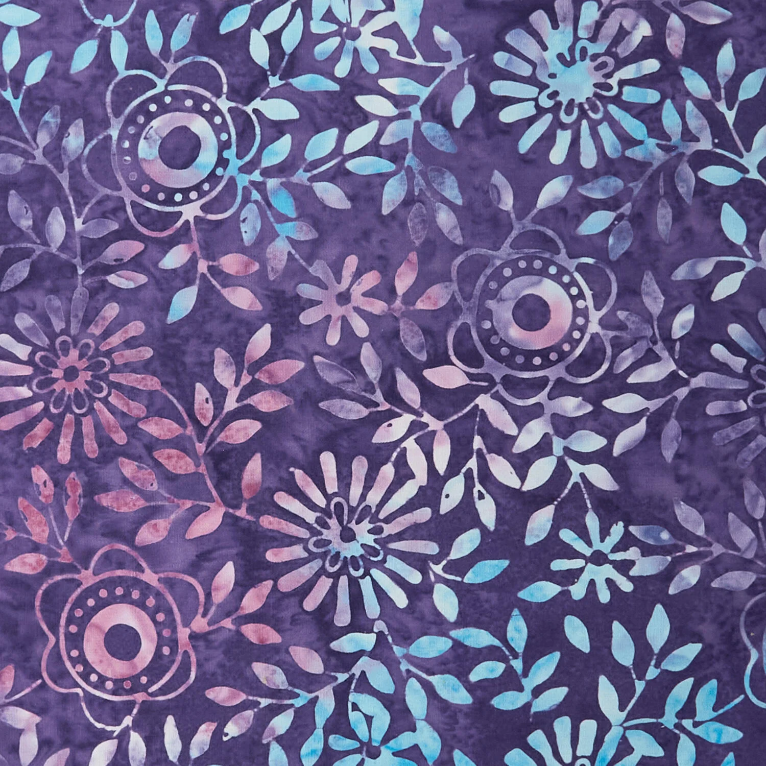 Java Batiks - Rain Garden Purple 3 Yard Cut - Image 2