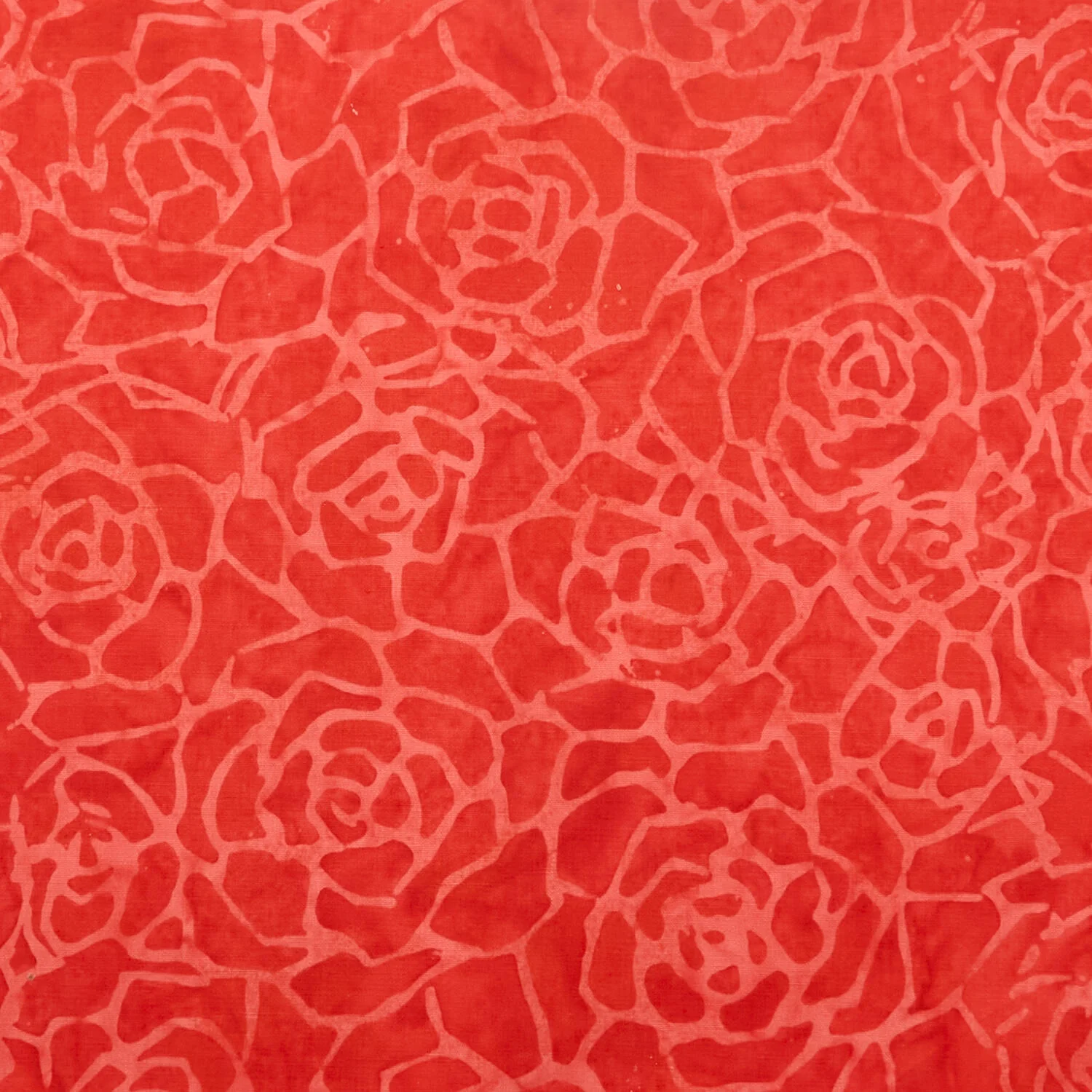 Java Batiks - Scarlet Roses Red/Pink 2 Yard Cut - Image 2