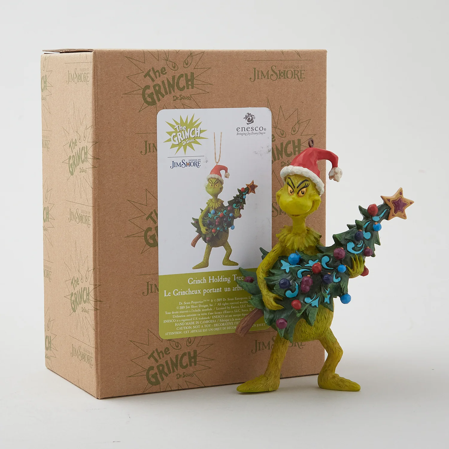Jim Shore Dr. Seuss Grinch and Tree Ornament - Image 2