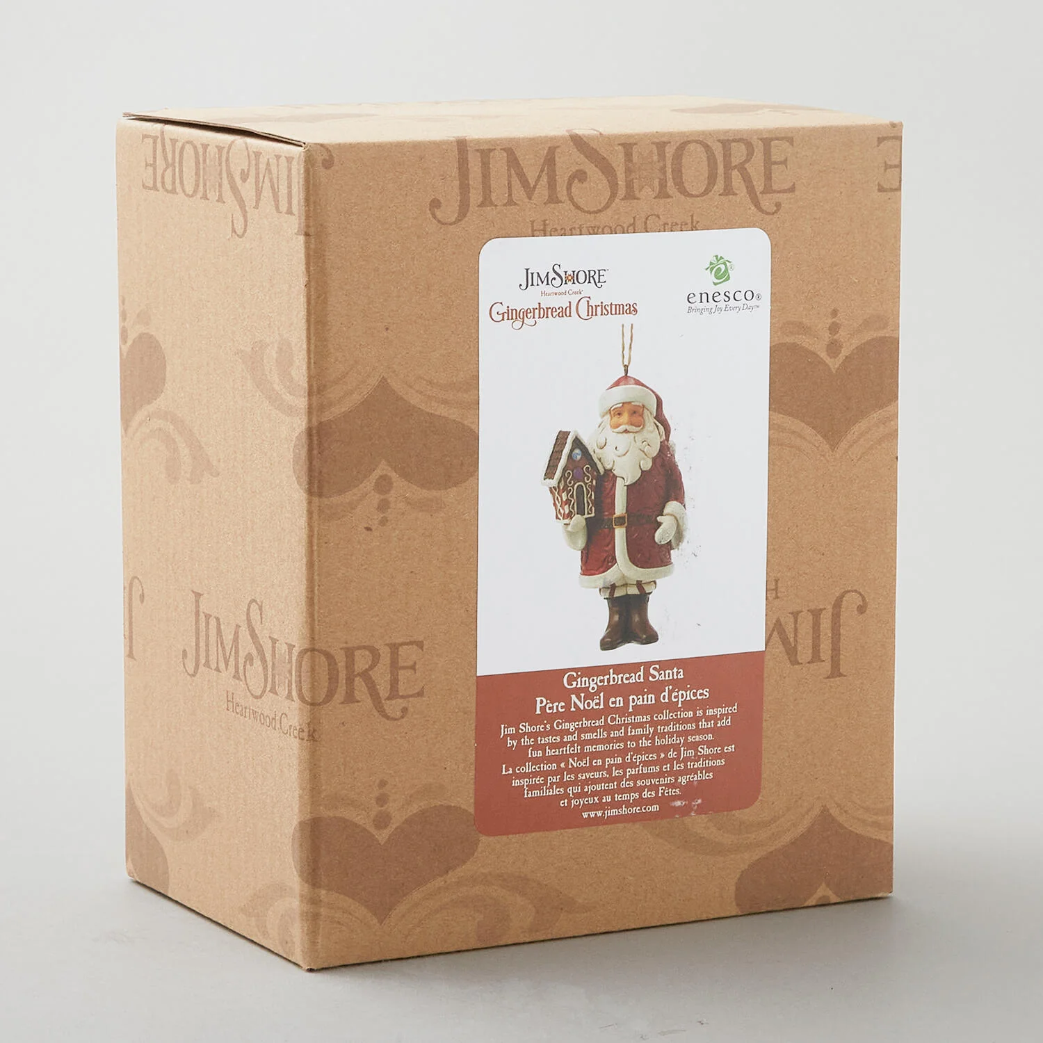 Jim Shore Heartwood Creek Gingerbread Santa Ornament - Image 3