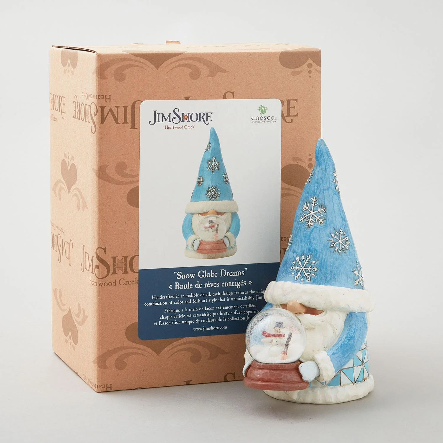 Jim Shore Heartwood Creek Gnome with Mini Globe Figurine - Image 3