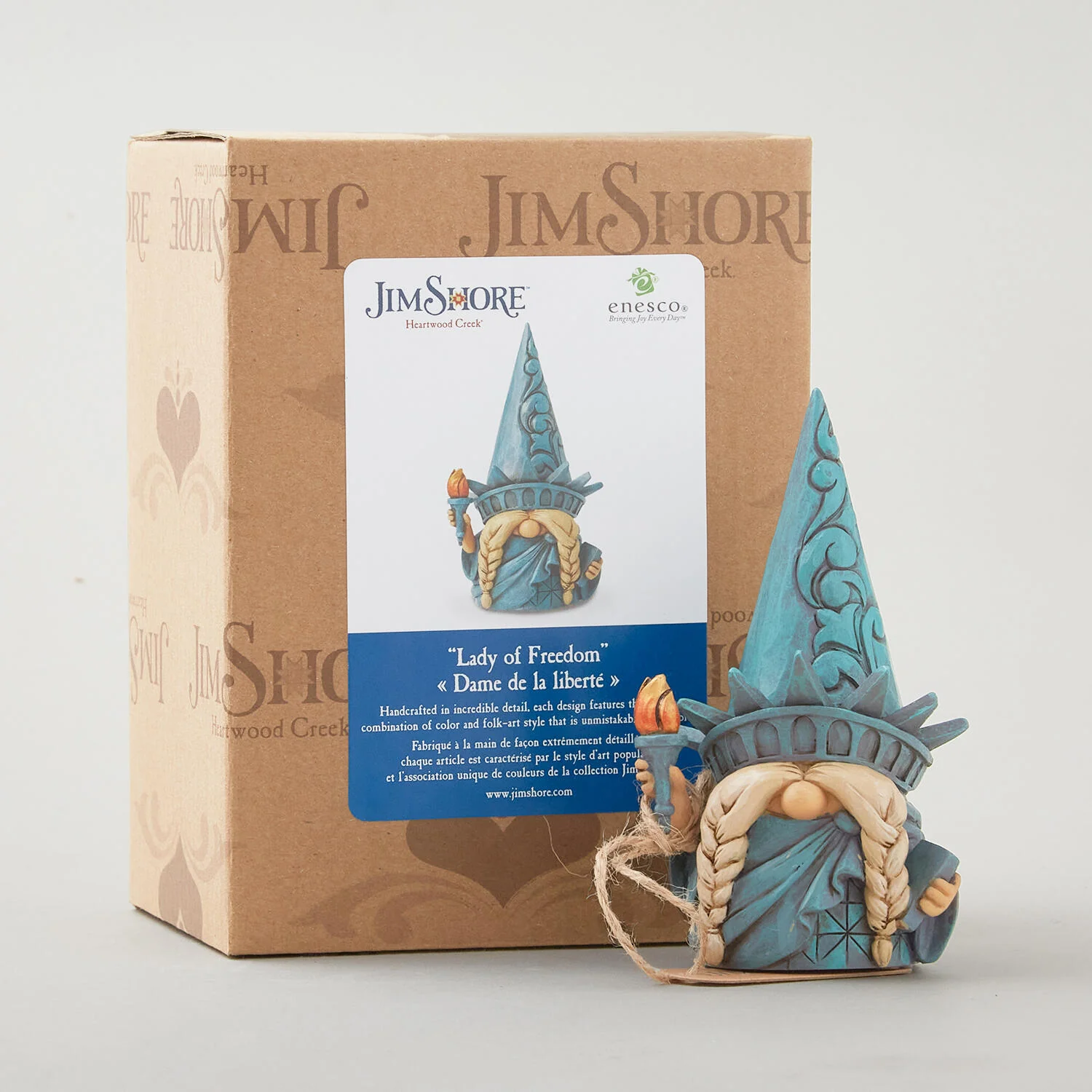 Jim Shore Heartwood Creek Lady of Freedom Gnome Figurine - Image 2