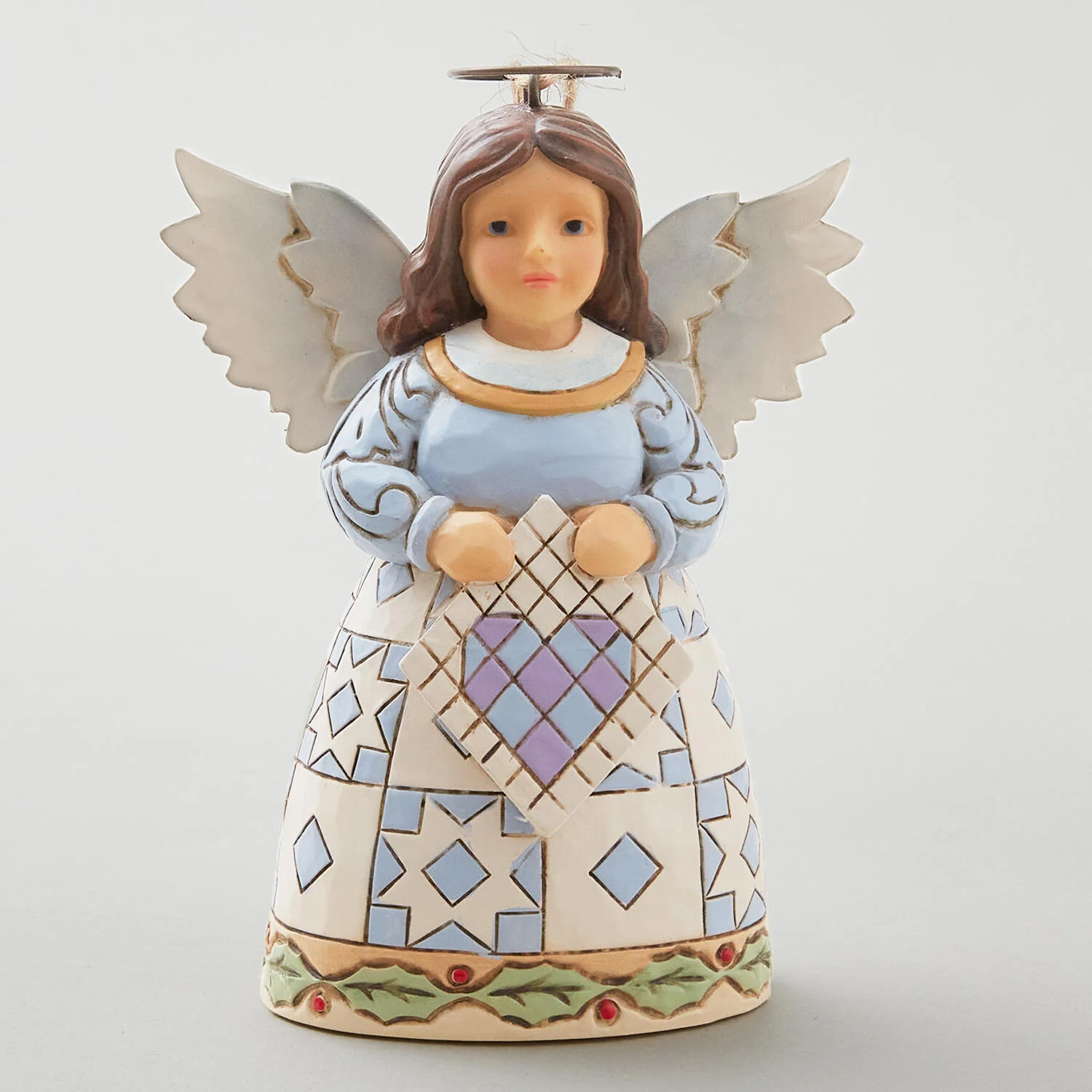 Jim Shore Heartwood Creek Quilt Angel Ornament