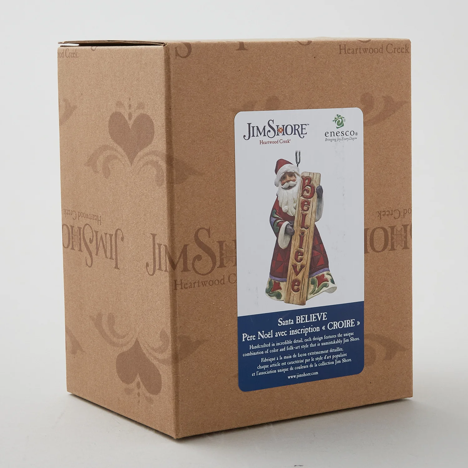 Jim Shore Heartwood Creek Santa with Porch Board Sign Ornament - Image 3