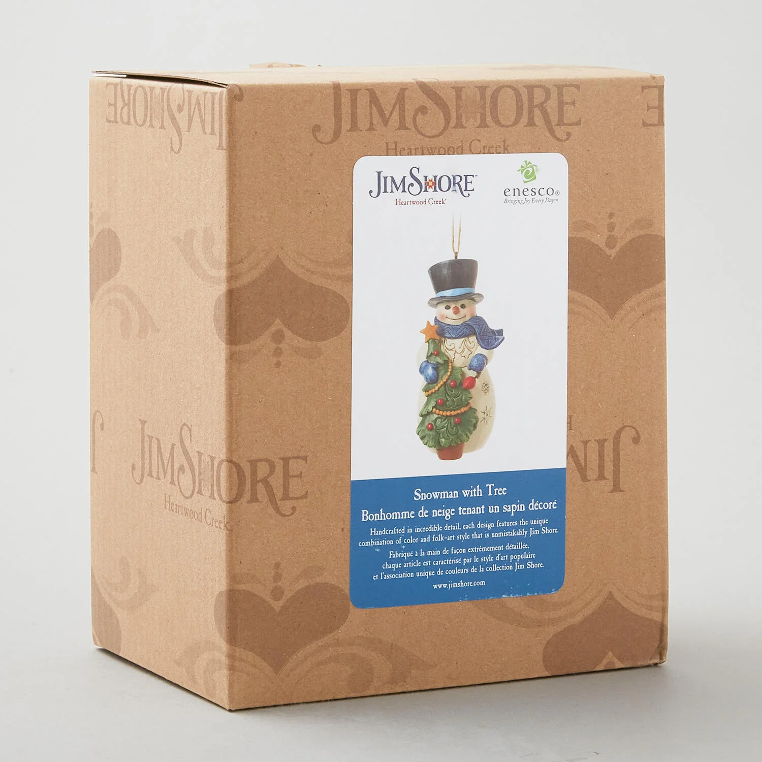 Jim Shore Heartwood Creek Snowman with Tree Ornament - Image 3