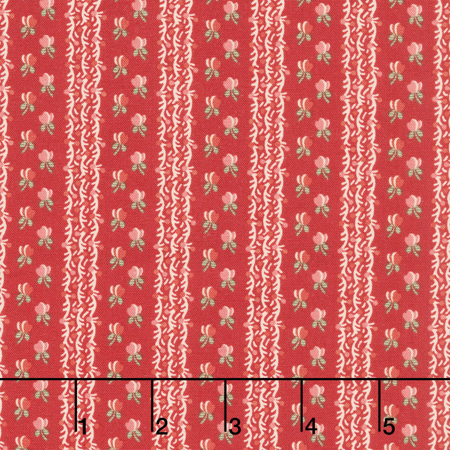 Jingle Bell - Fairy Lights Cranberry Yardage