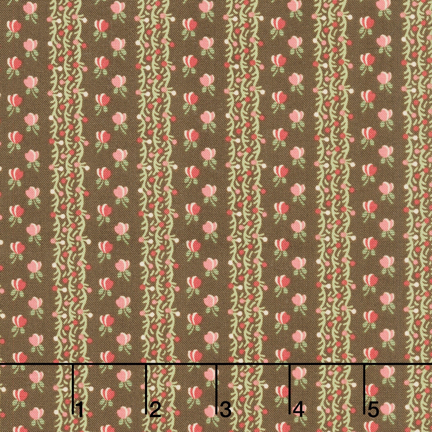 Jingle Bell - Fairy Lights Dark Chocolate Yardage