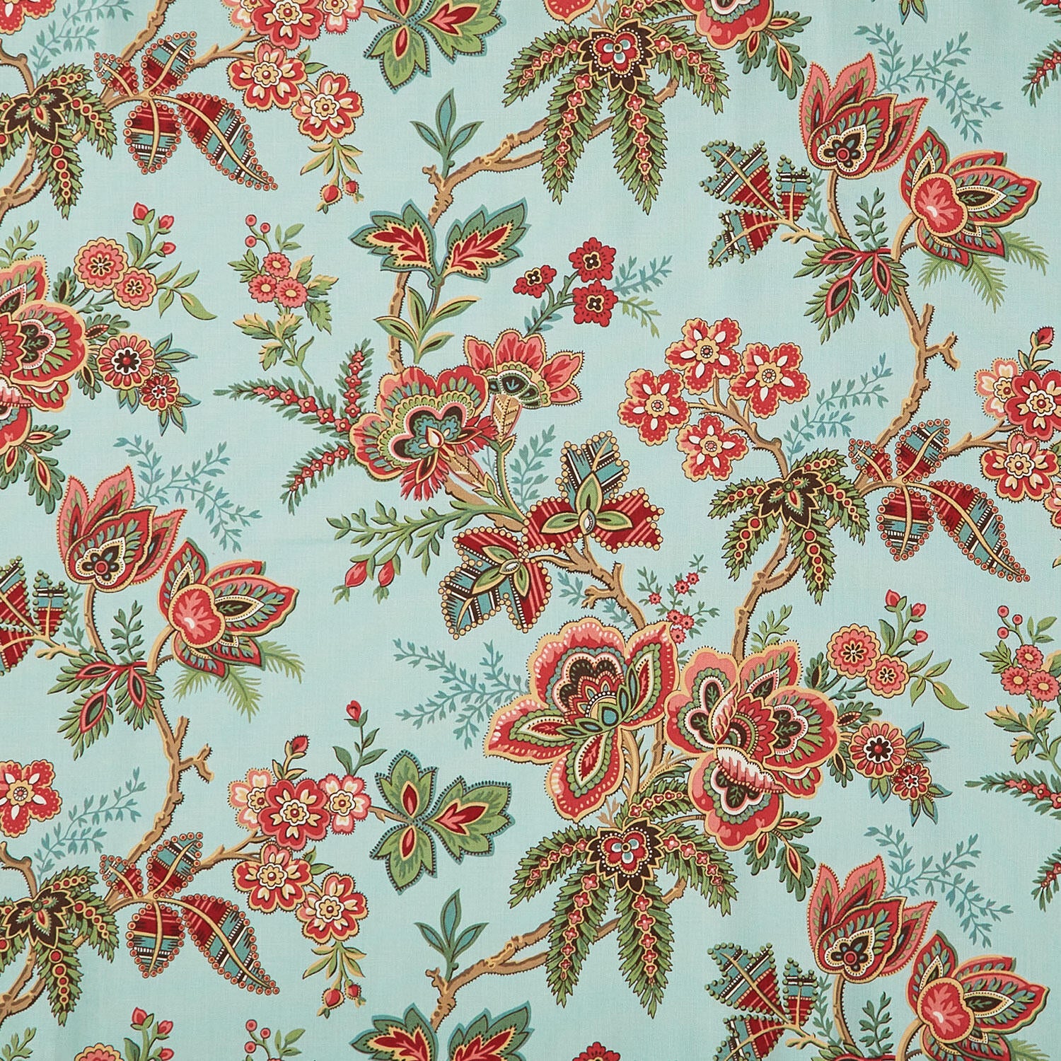 Jingle Bell - Ornamental Garden Vintage Blue Yardage