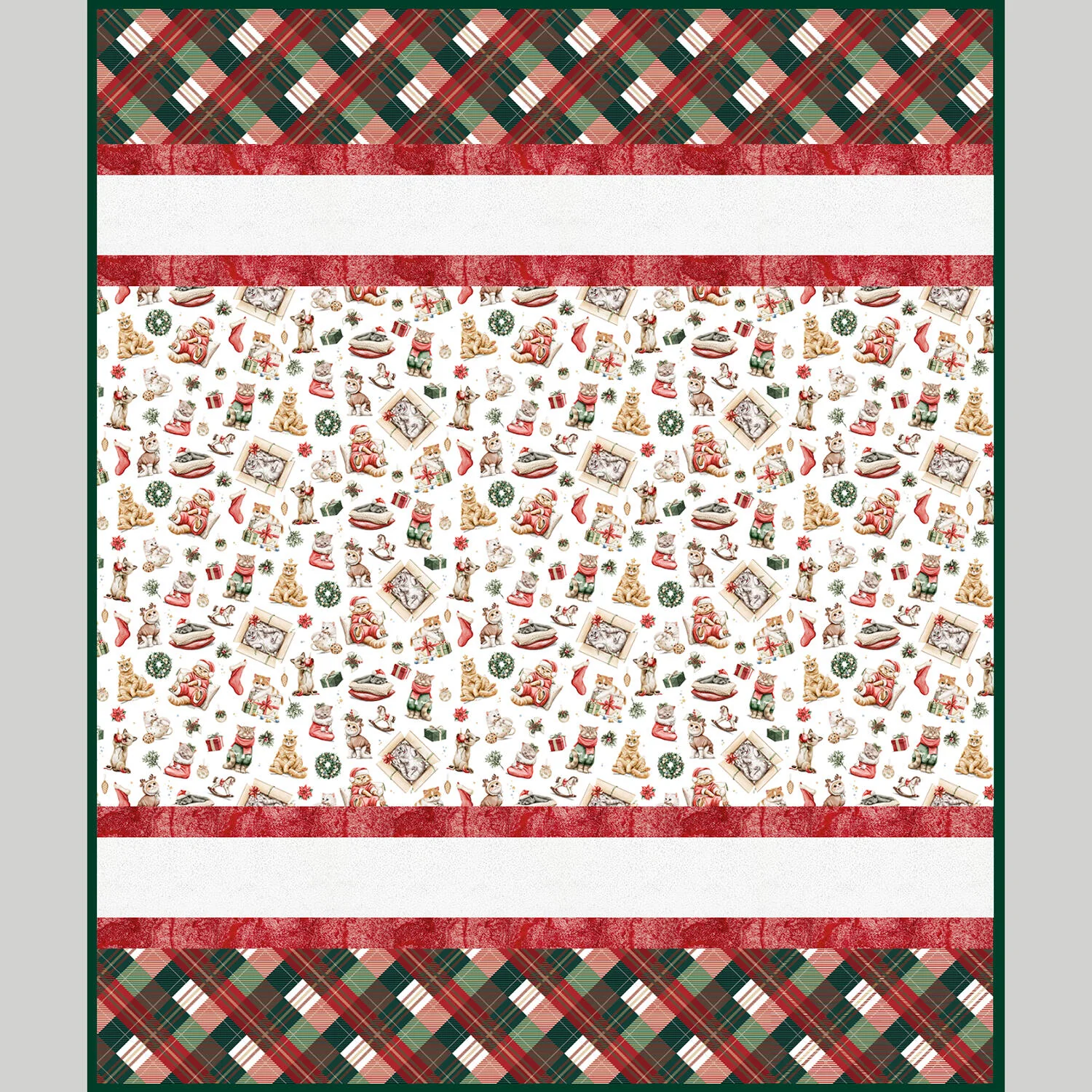 Jingle Paws Sensational Strips Cuddle Quilt Kit