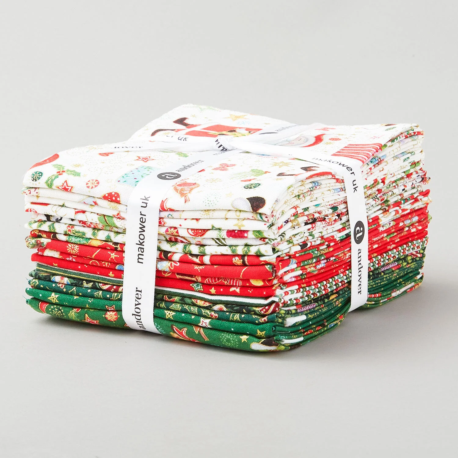Jolly St Nick Metallic Fat Quarter Bundle - Image 2