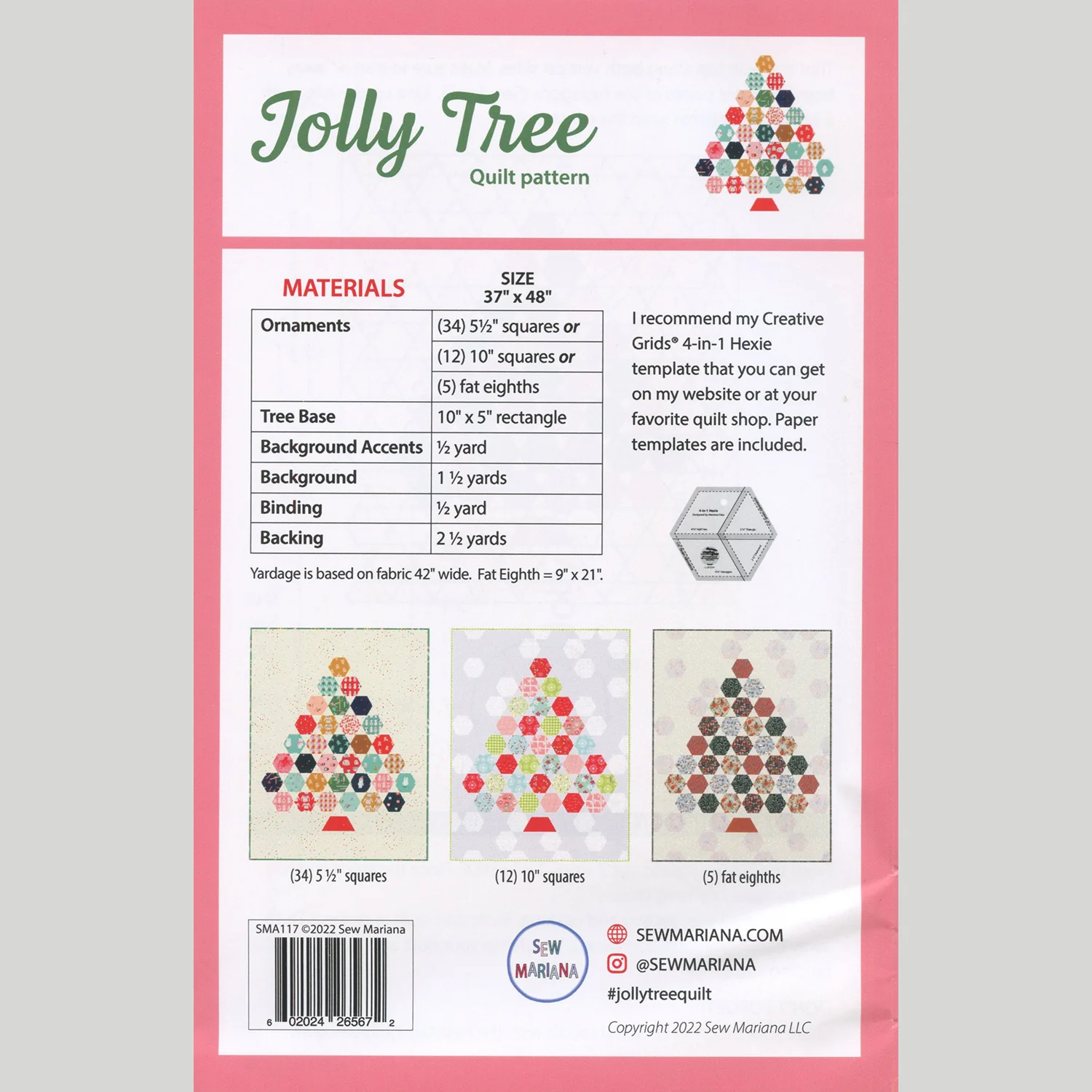 Jolly Tree Quilt Pattern - Image 2