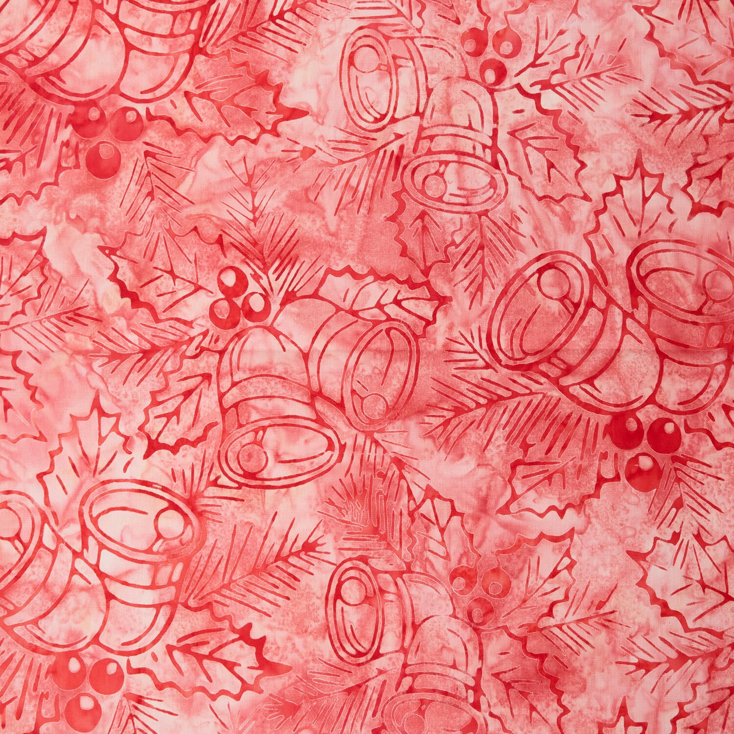 Joyful Holidays Batiks Favorites - Blush Bells 2 Yard Cut - Image 2