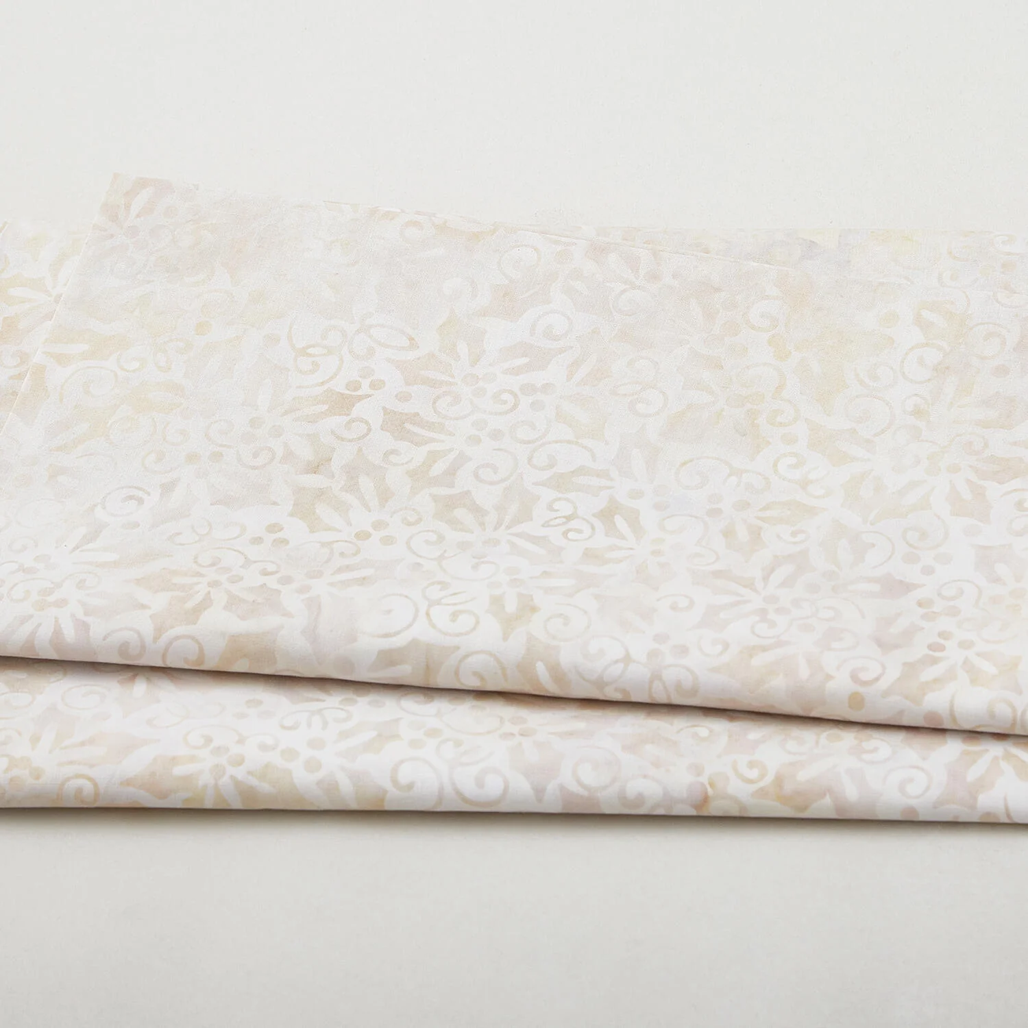 Joyful Holidays Batiks Favorites - Parchment Holly 2 Yard Cut