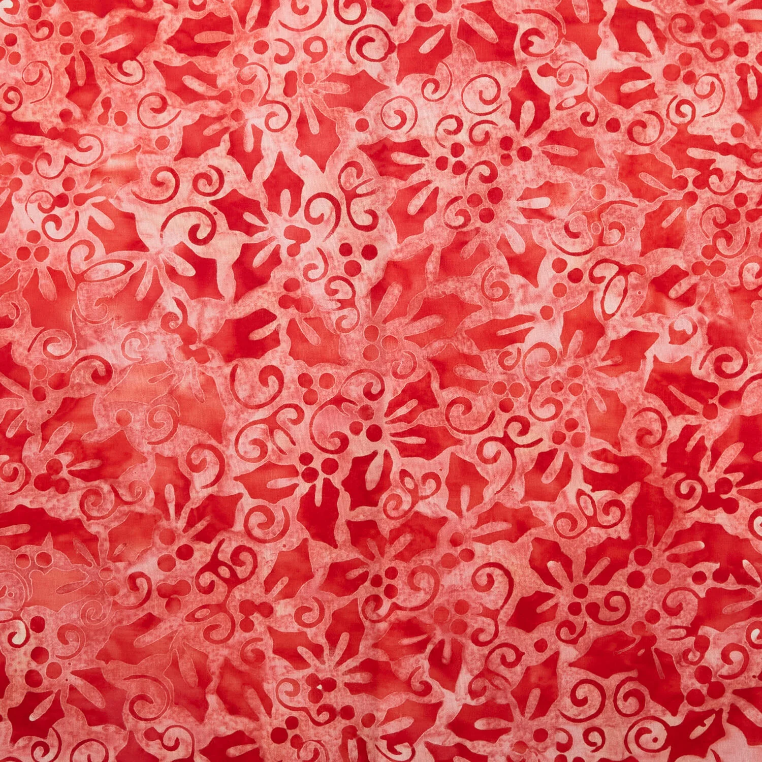 Joyful Holidays Batiks Favorites - Ruby Holly 2 Yard Cut - Image 2