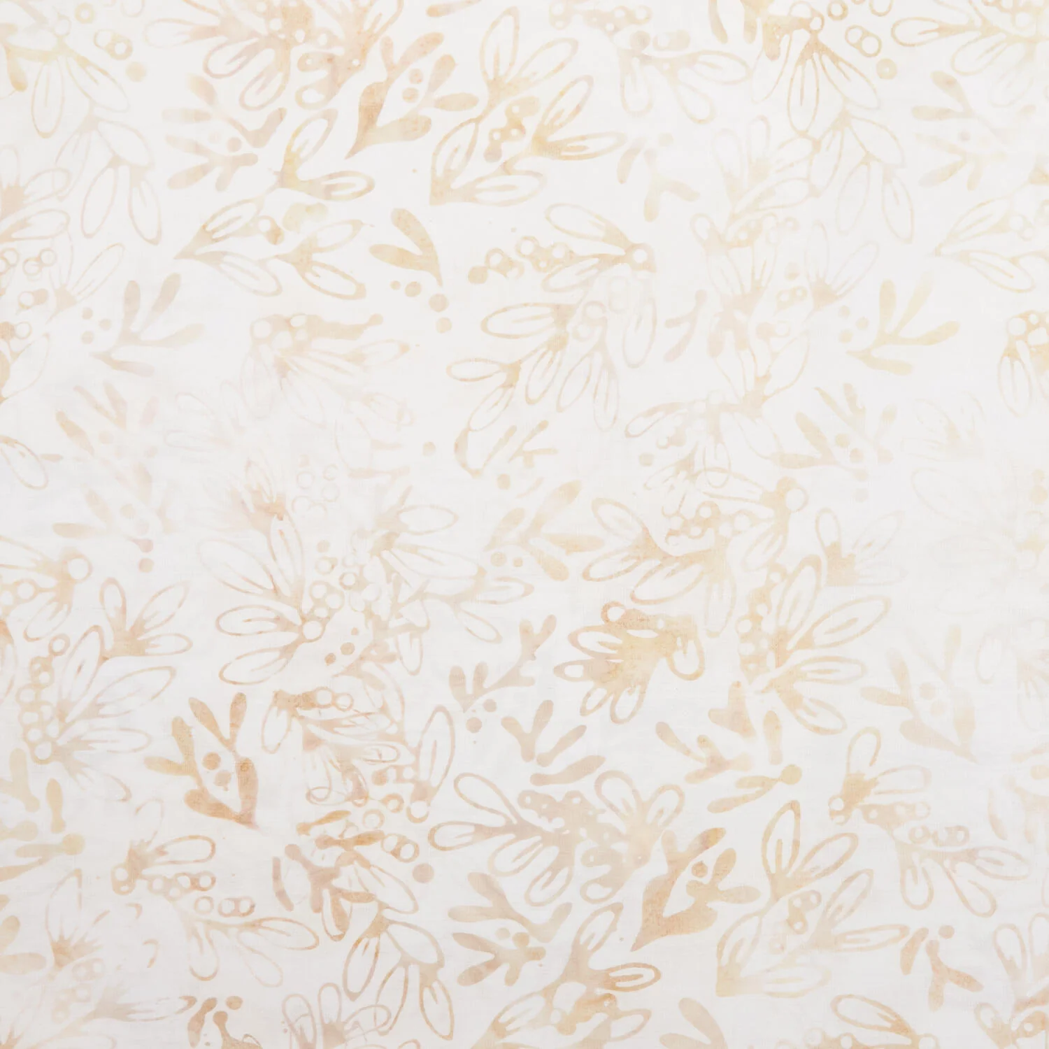 Joyful Holidays Batiks Favorites - Sand Small Leaves 2 Yard Cut - Image 2