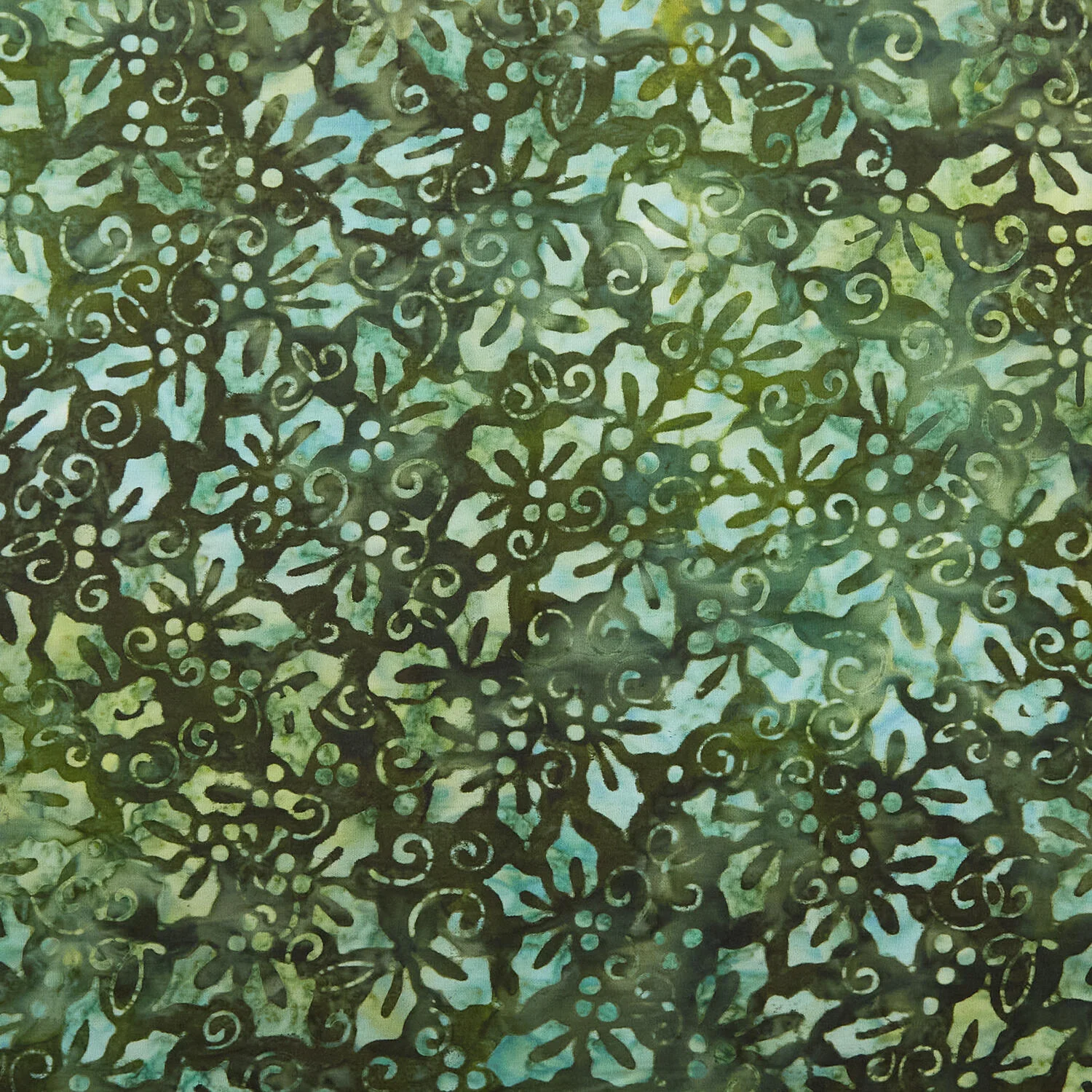 Joyful Holidays Batiks Favorites - Spruce Holly 2 Yard Cut - Image 2