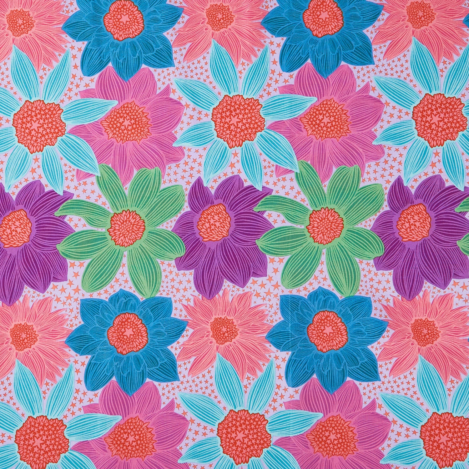 Jumpstart - Stairs &Stripes Lavender Yardage