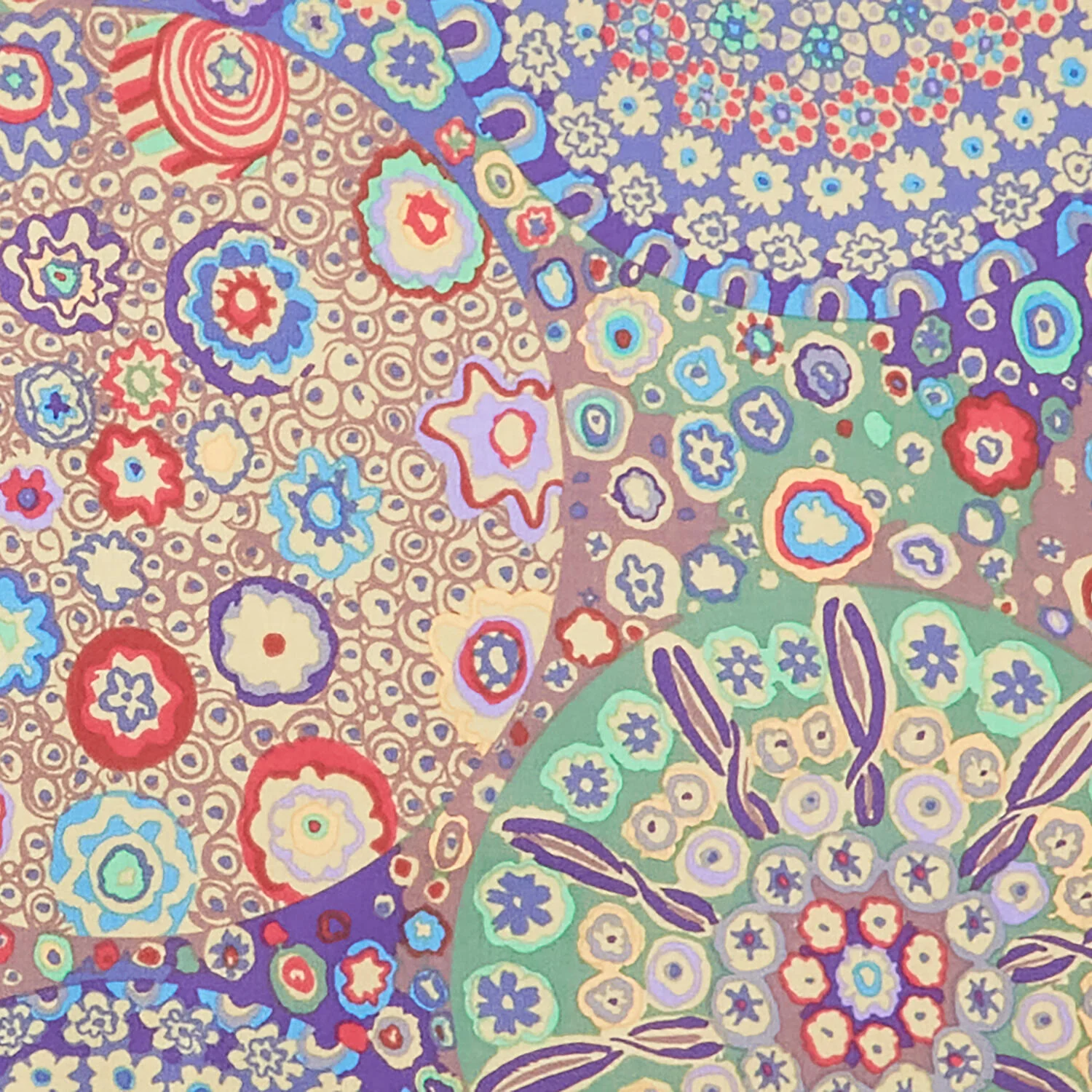 Kaffe Fassett - Classics Millefiore Ochre 2 Yard Cut - Image 2