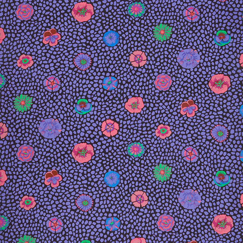 Kaffe Fassett Collective - August 2020 Guinea Flower Black Yardage