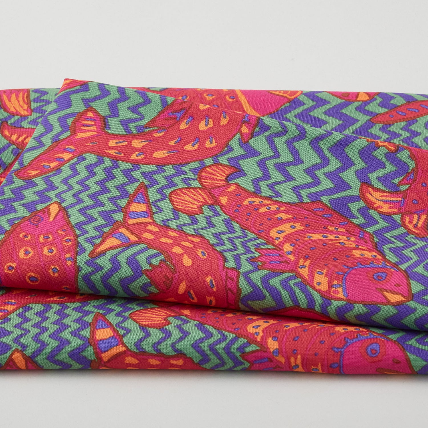 Kaffe Fassett - Collective August 2021 Koi Polloi - Green 2 Yard Cut