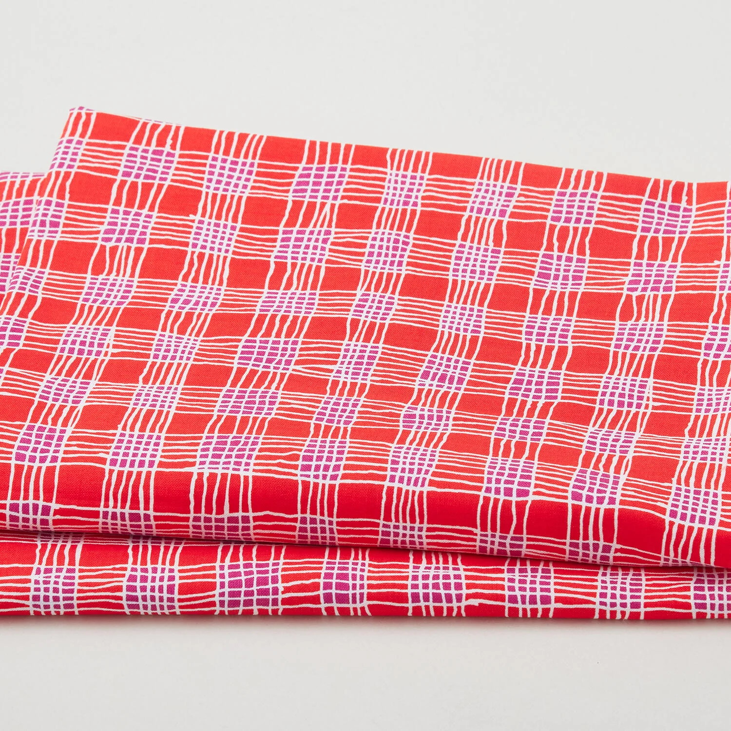 Kaffe Fassett Collective August 2023 - Gingham Red 2 Yard Cut