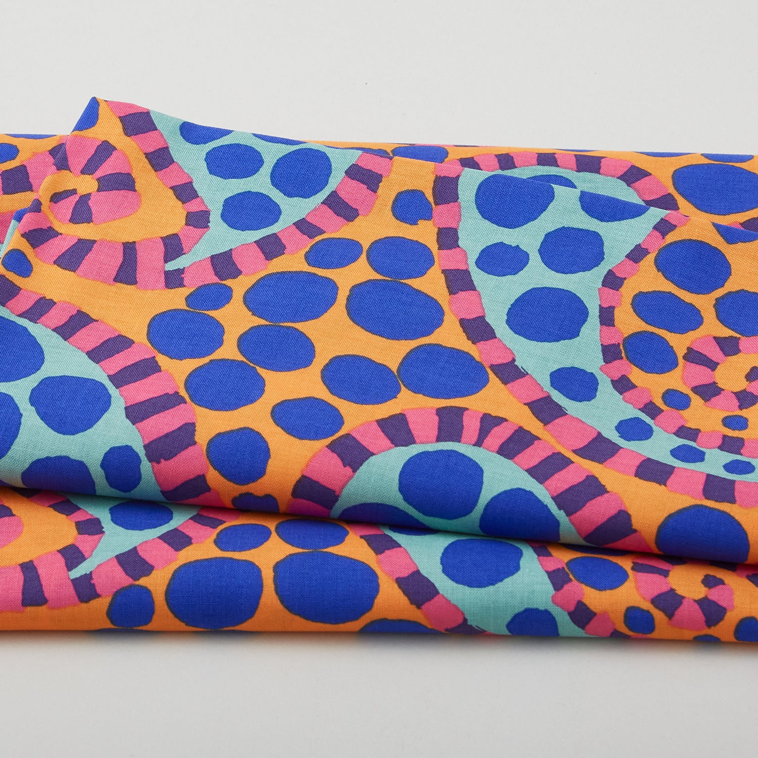 Kaffe Fassett - Collective August 2023 Paisley Dot - Orange 2 Yard Cut