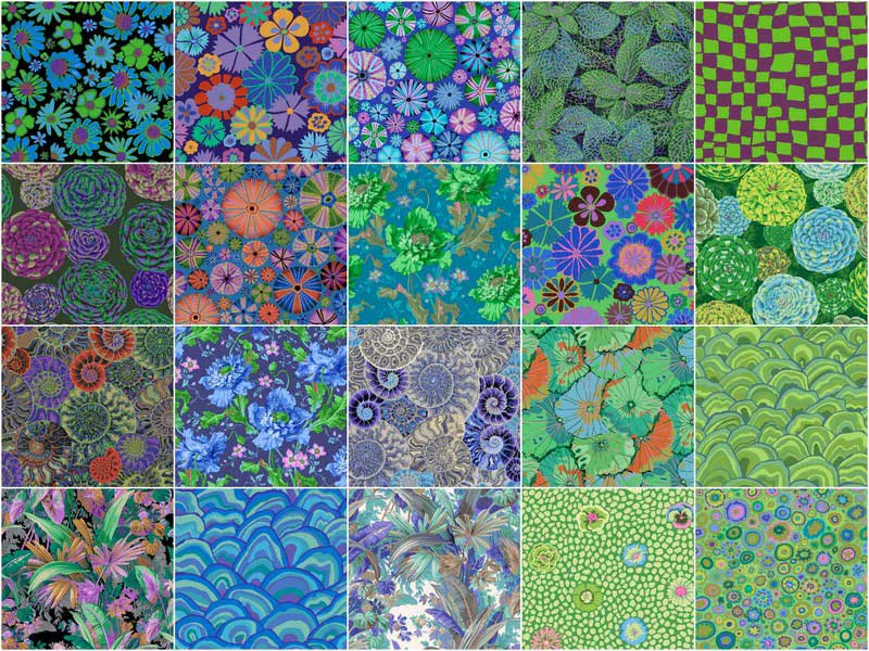 Kaffe Fassett Collective - August 2024 Cool Colorway Fat Quarter Bundle - Image 3