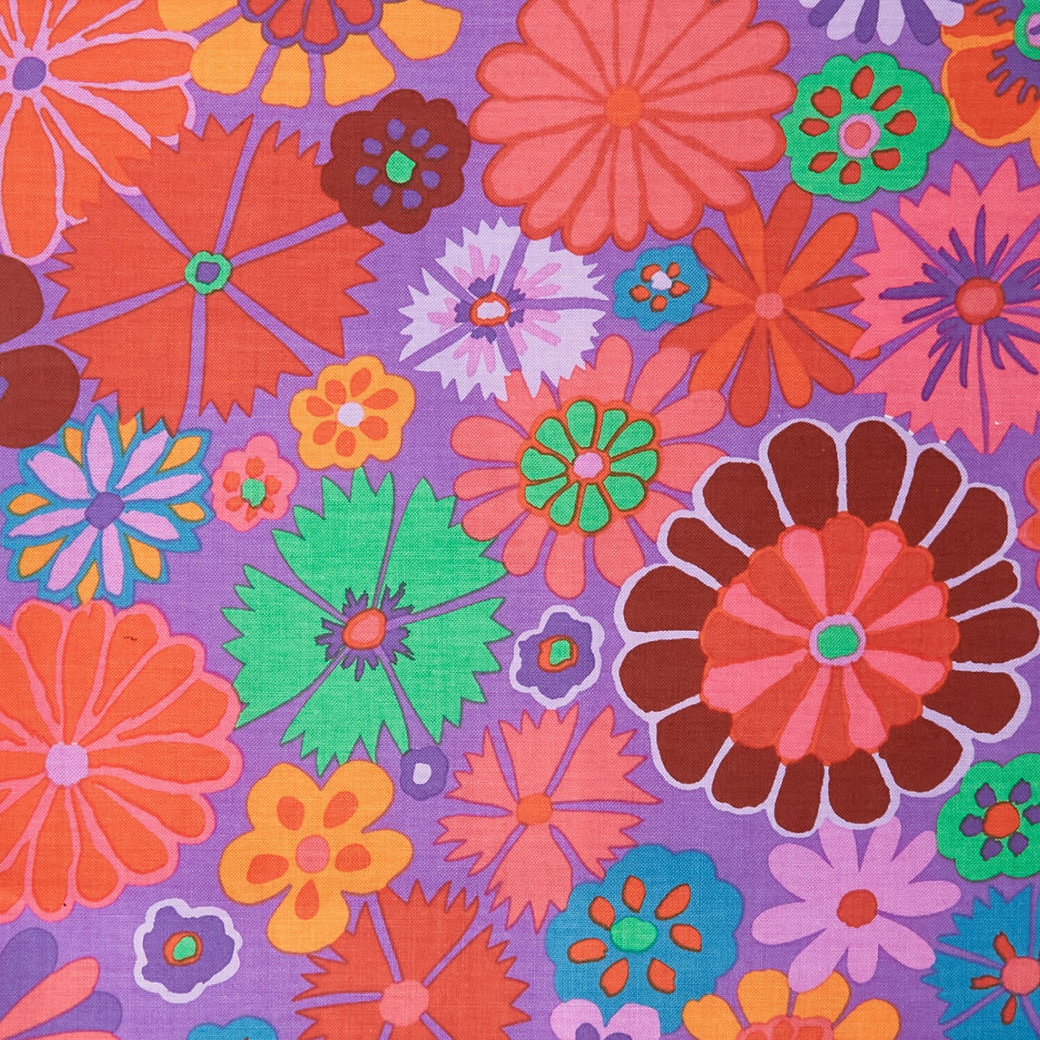 Kaffe Fassett Collective - August 2024 Folk Flower Red 2 Yard Cut - Image 2