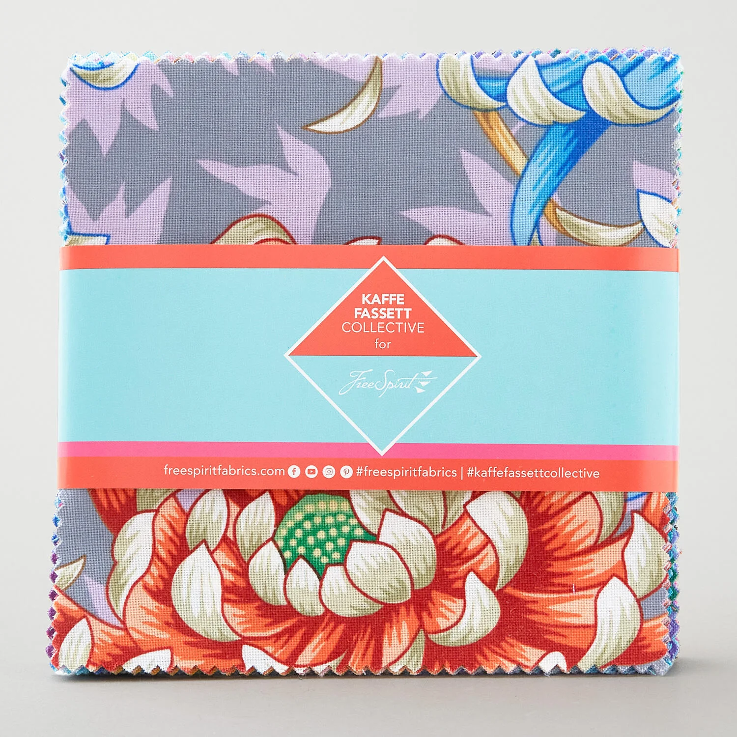 Kaffe Fassett Collective August 2025 Cool Colorstory Charm Pack - Image 3