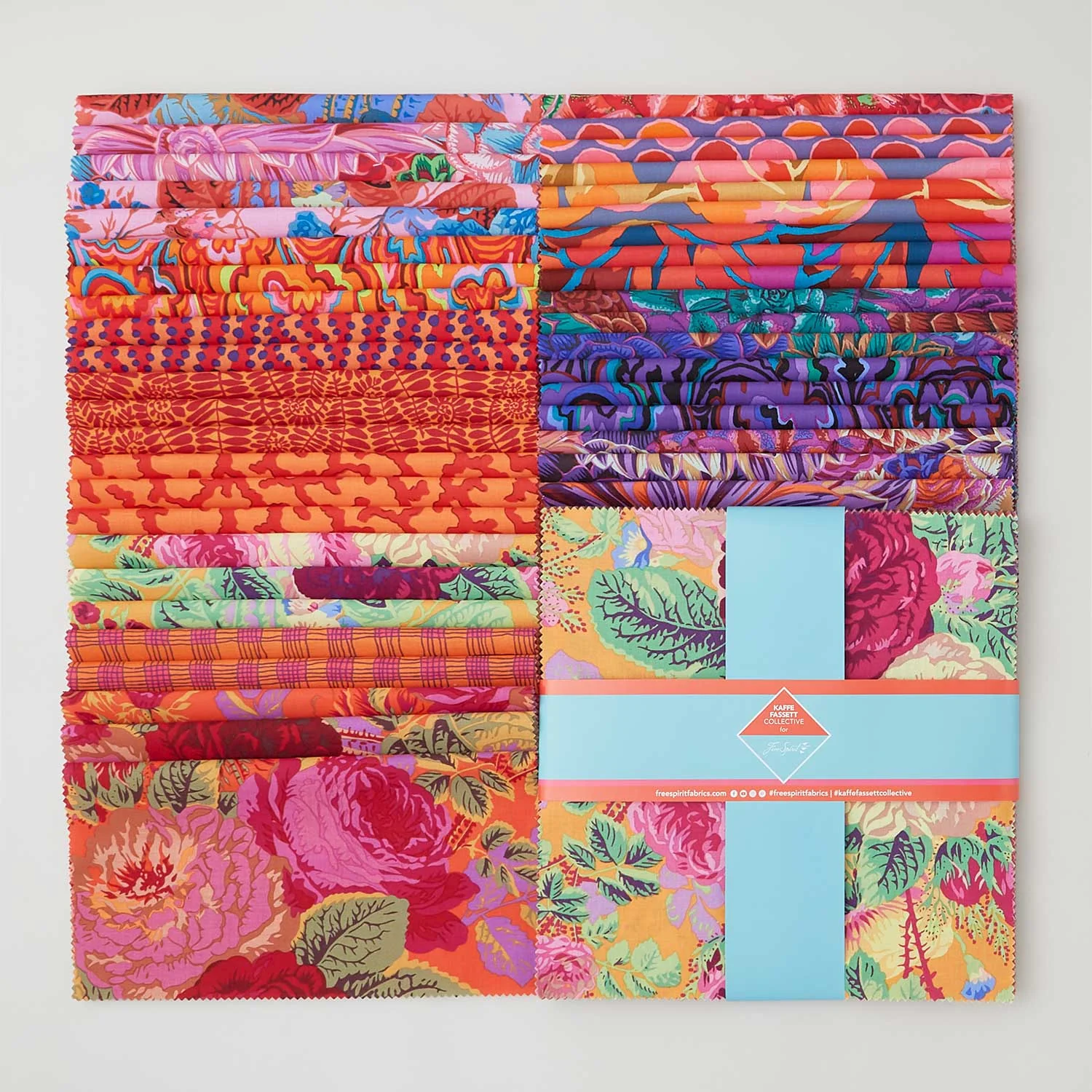 Kaffe Fassett Collective - February 2025 Warm Colorway 10" Squares