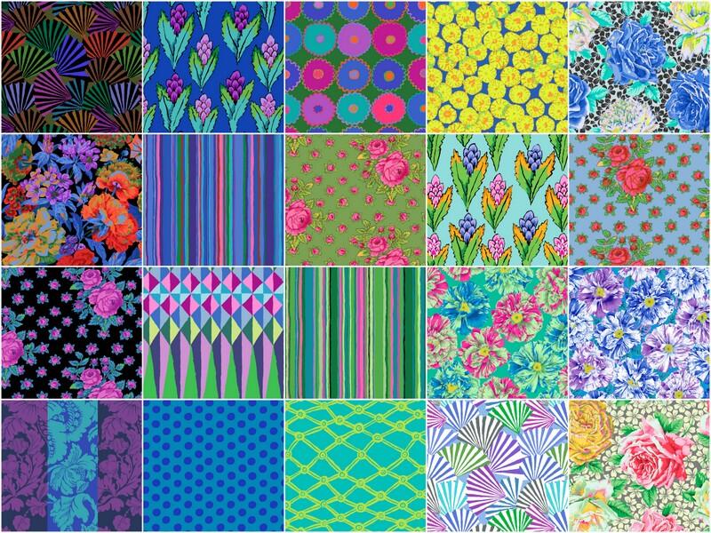 Kaffe Fassett Collective - February 2026 Cool Colorway 2 1/2" Strips - Image 3