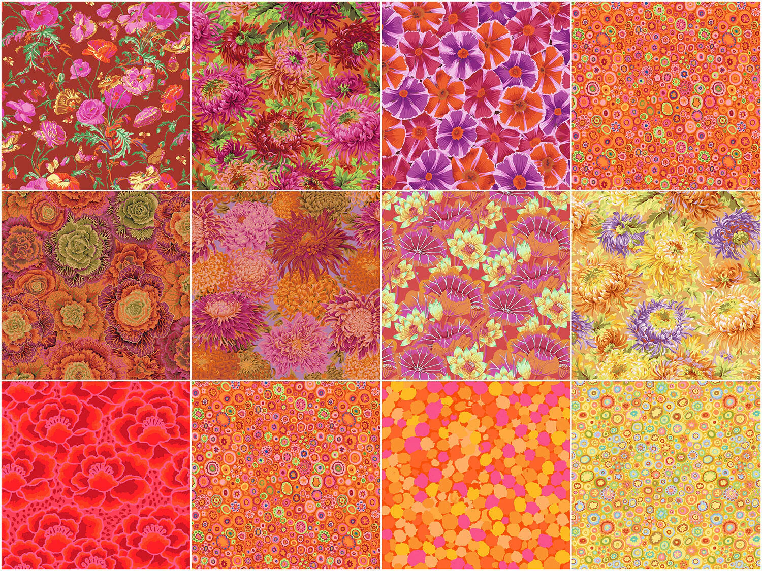 Kaffe Fassett Collective Violet Warm Fat Quarter Bundle 11 ply - Image 3