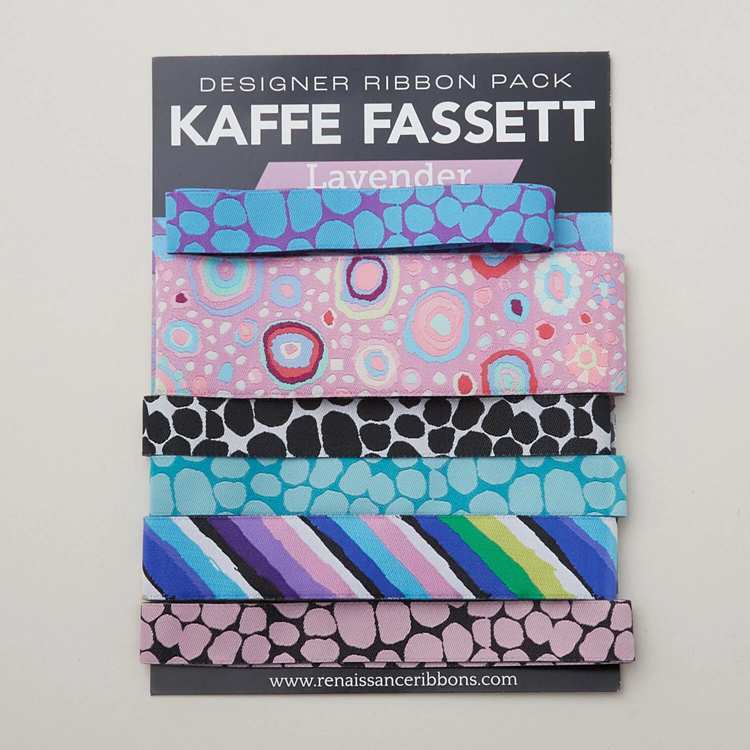 Kaffe Fassett Designer Ribbon Pack - Lavender