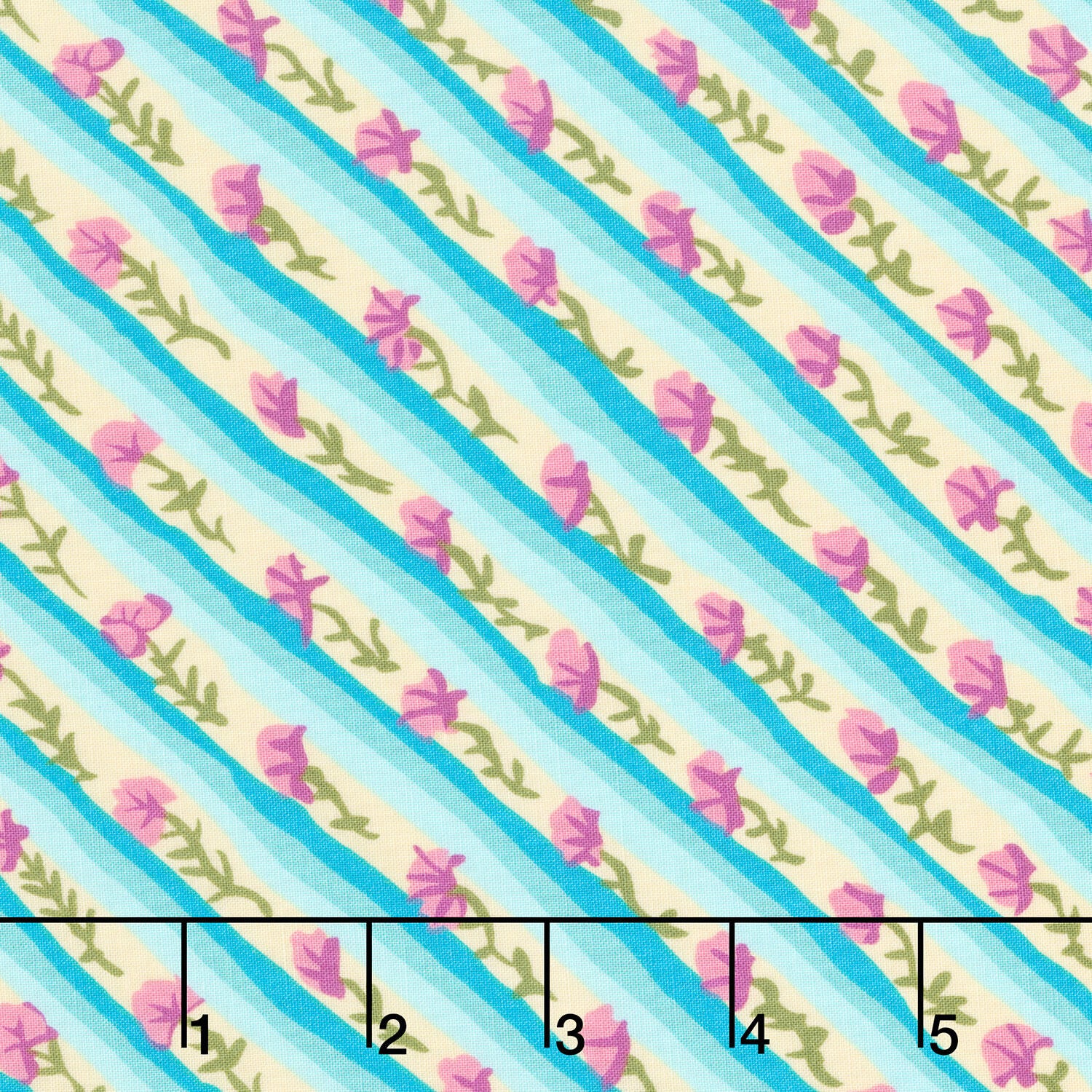 Kaffe Fassett: From the Archives - Diagonal Poppy Duck Egg Yardage