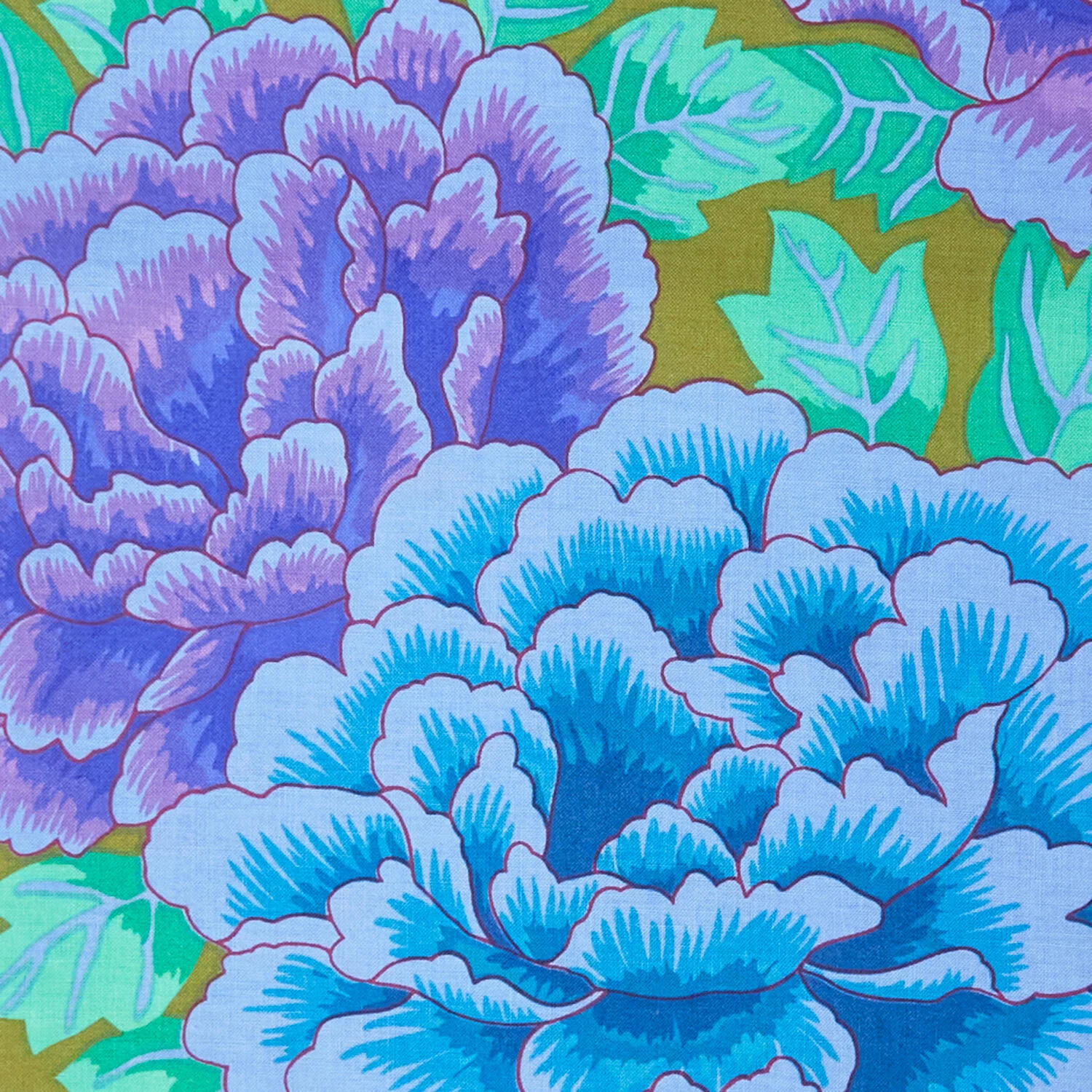 Kaffe Fassett - Stash Kimono Cobalt 2 Yard Cut - Image 2