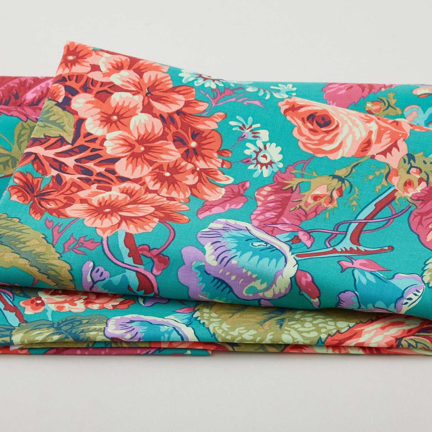 Kaffe Fassett - Stash Rose and Hydrangea Green 2 Yard Cut