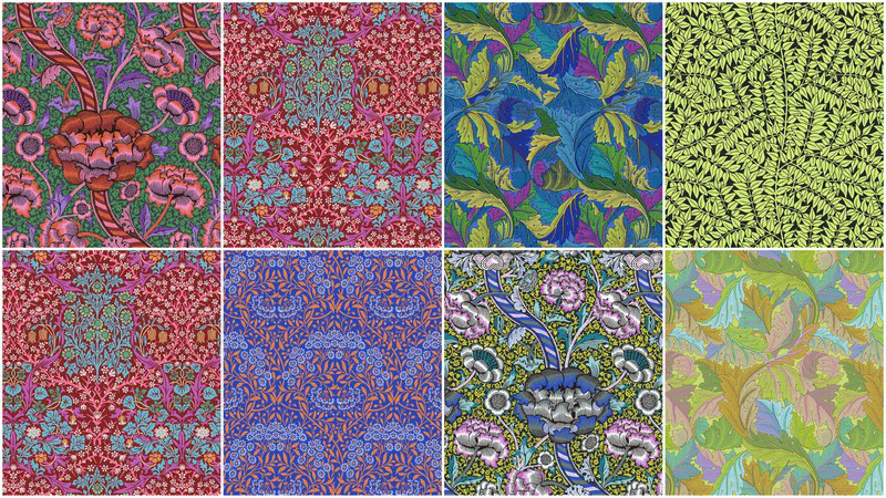 Kaffe Fassett x The Original Morris & Co. Bold Colorstory Fat Quarter Bundle - Image 3