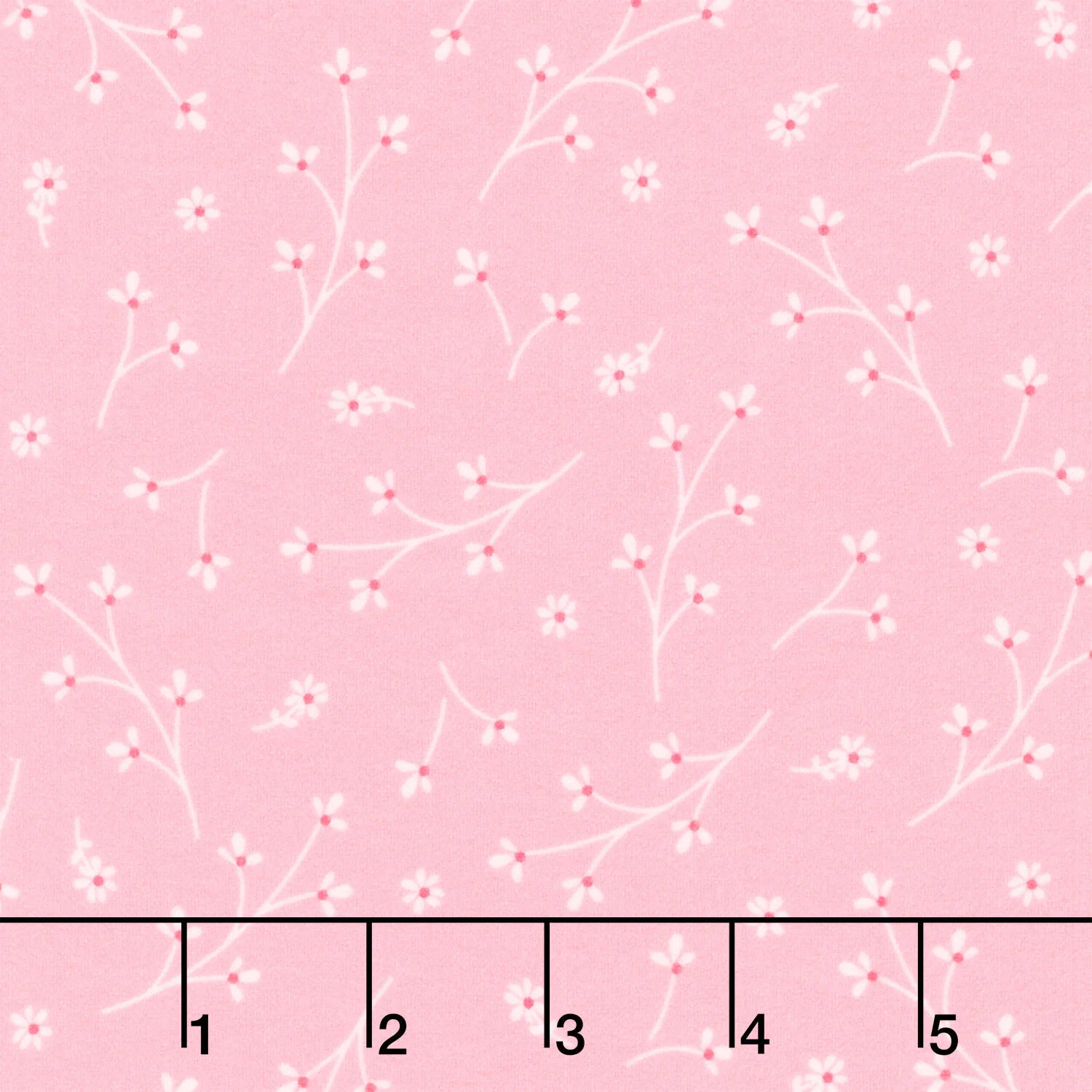 Kimberbell Basics Flannel - Pretty Petals Pink Yardage