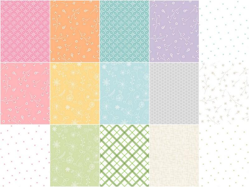 Kimberbell Basics Flannel - Sweet Dreams 10" Squares - Image 3