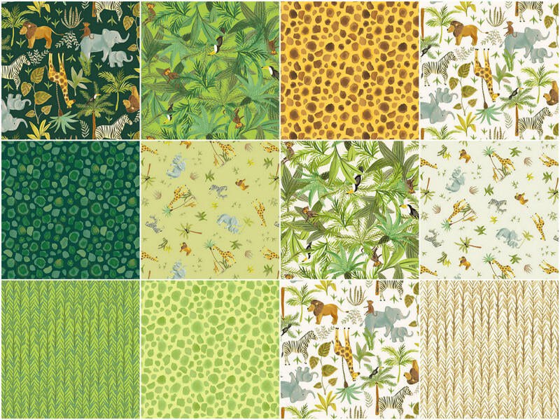 King of the Jungle Fat Quarter Bundle - Image 3