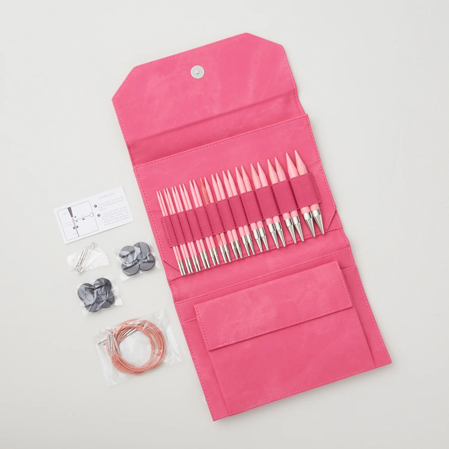 Lykke Birch Wood Interchangeable Knitting Needle Set - Blush 5" Tip Set - Image 3
