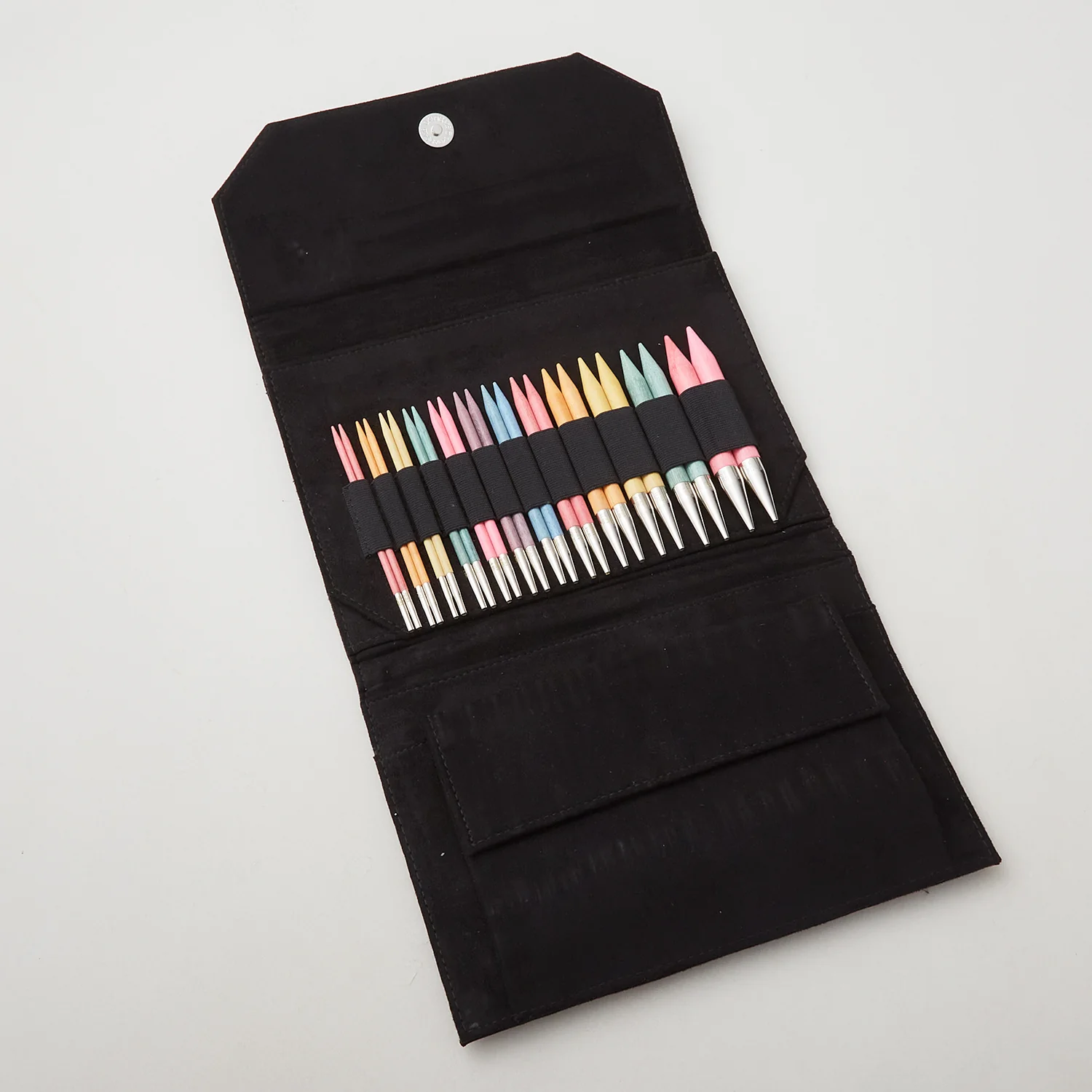 Lykke Colour Wooden Interchangeable Knitting Needle Set - Black Suede (5" Tips)
