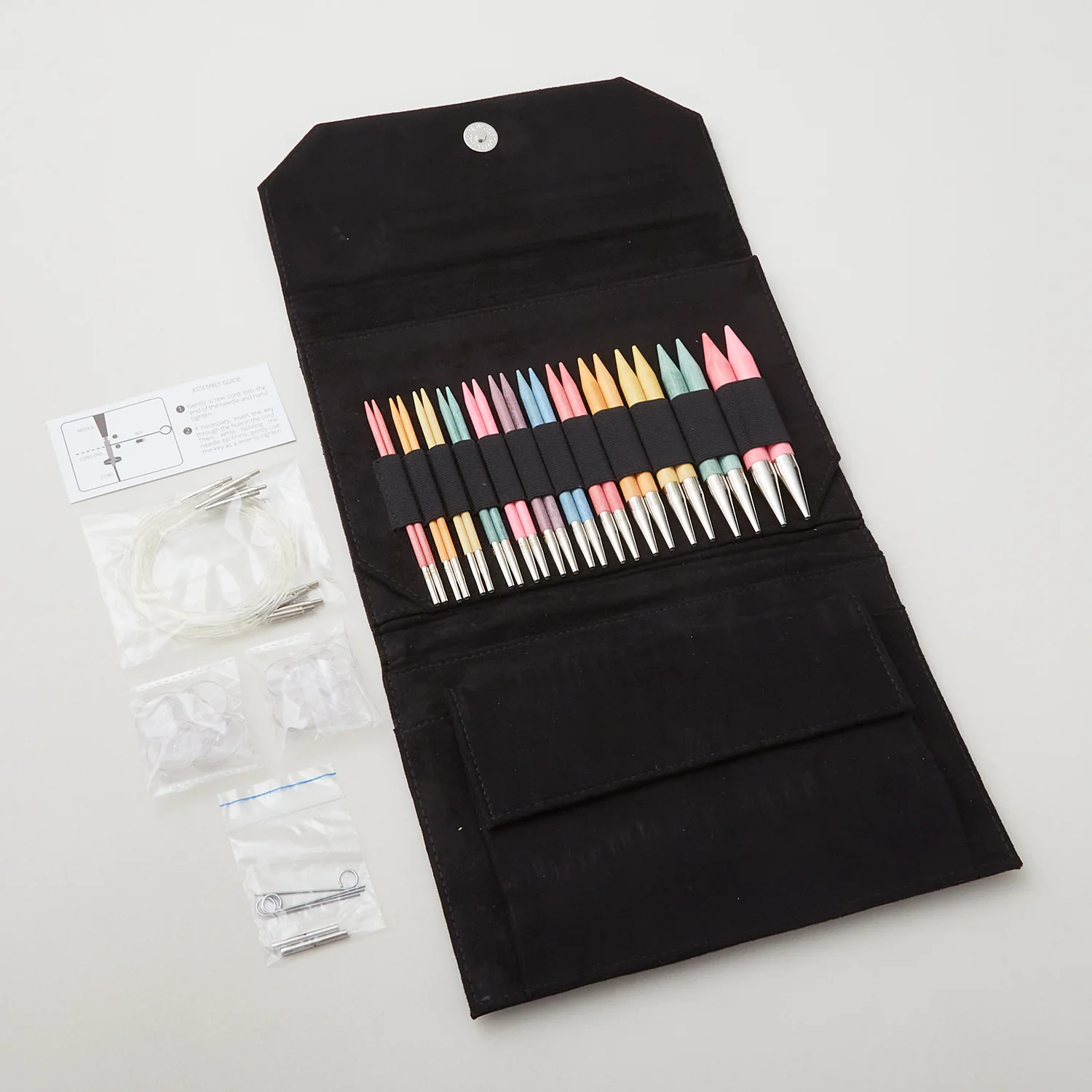 Lykke Colour Wooden Interchangeable Knitting Needle Set - Black Suede (5" Tips) - Image 2