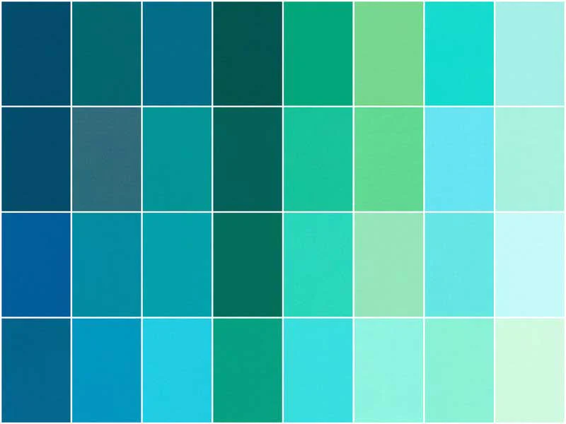 Kona Cotton - Aquas and Greens December 2025 Charm Pack - Image 3