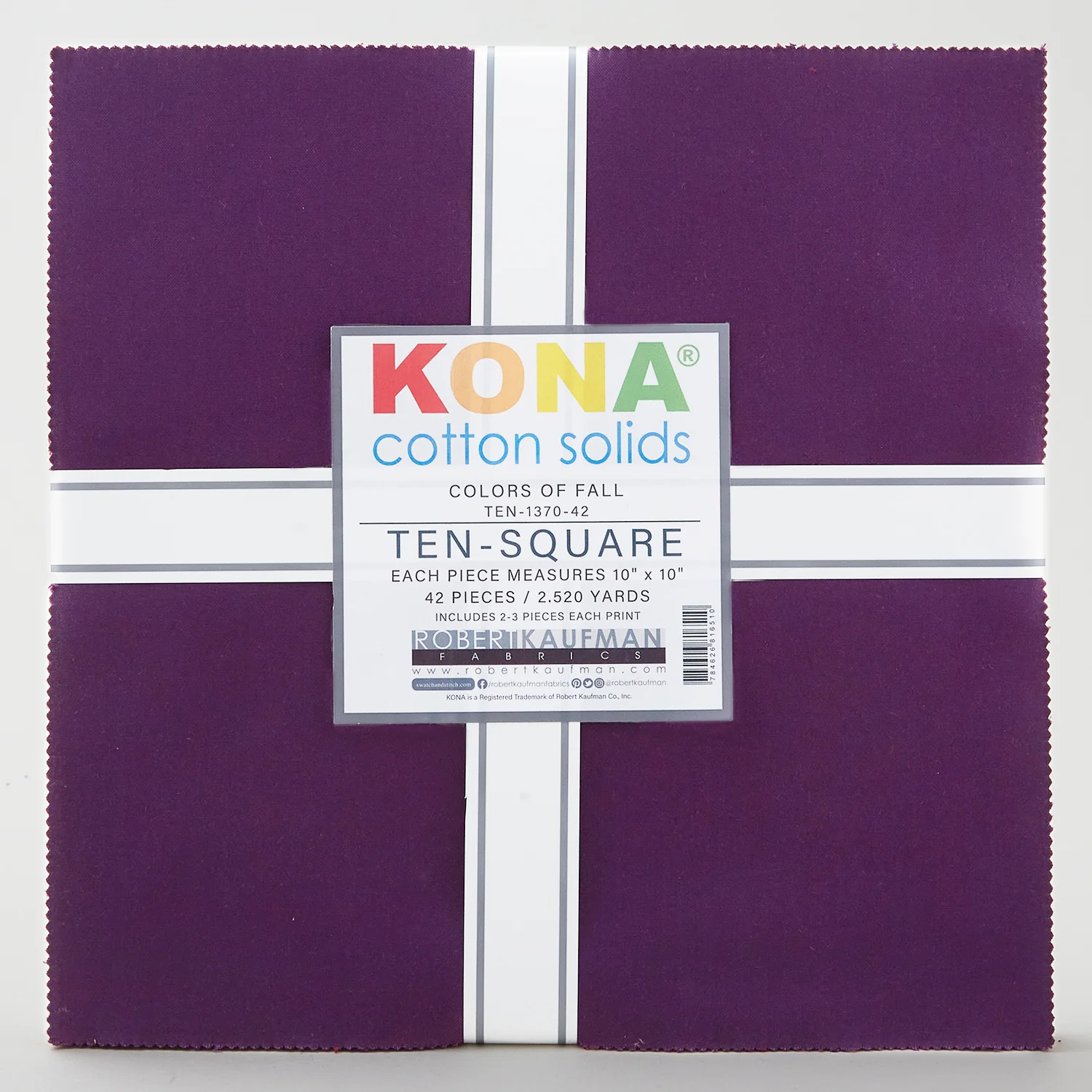 Kona Cotton - Colors Of Fall Ten Squares - Image 2