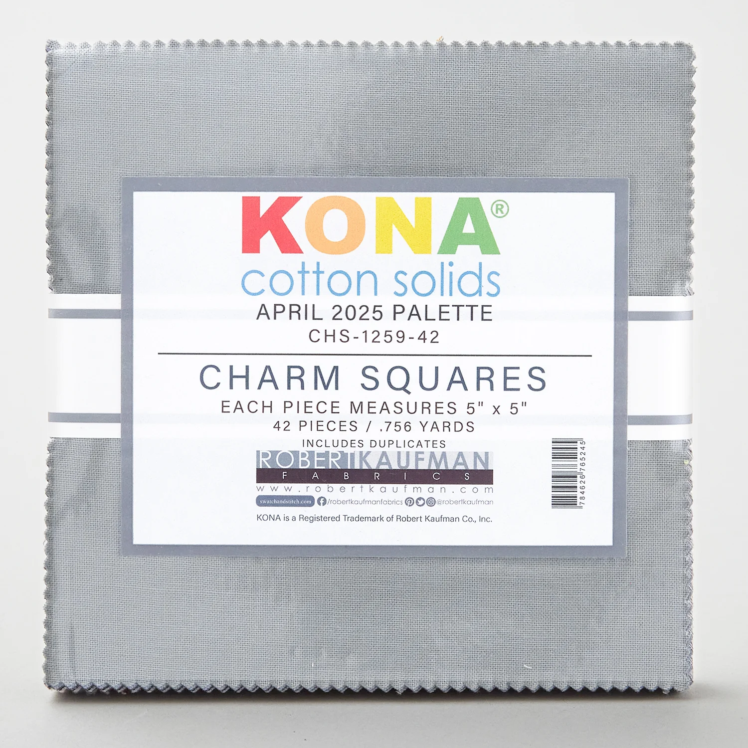 Kona Cotton - Grays April 2025 Charm Pack - Image 2
