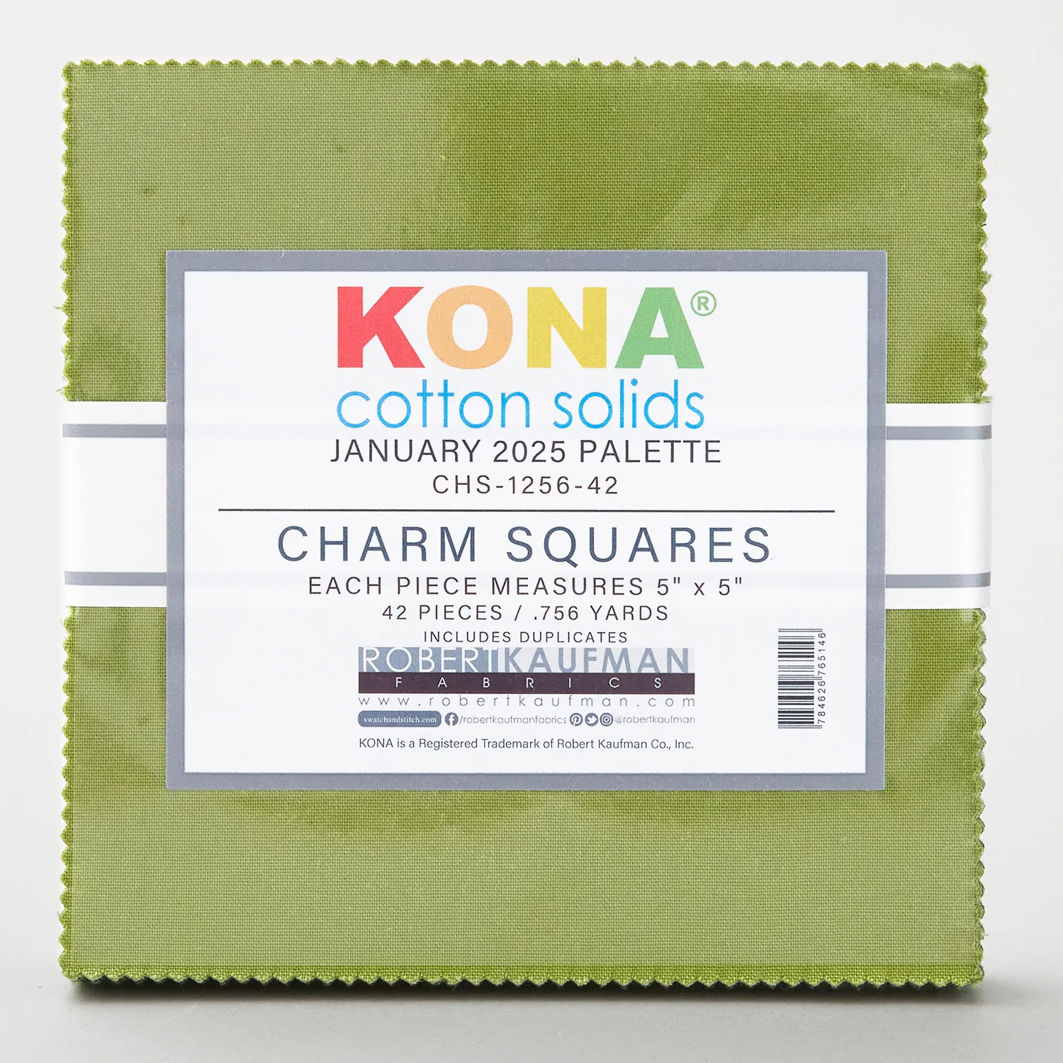 Kona Cotton - Greens January 2025 Charm Pack - Image 2