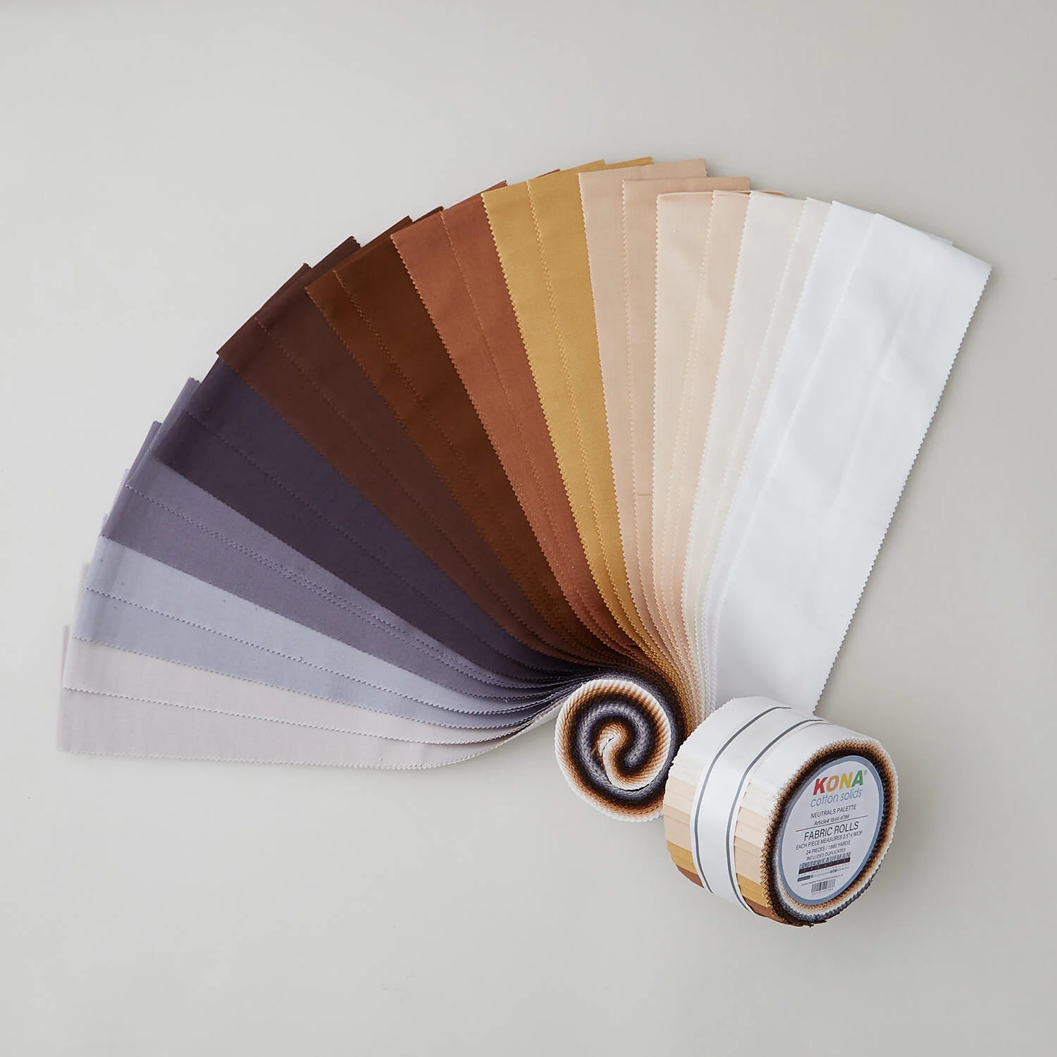 Kona Cotton New Neutrals Half Roll - 24 Ply